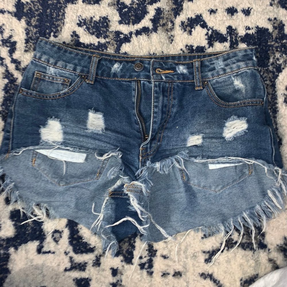 Distressed Cutoff Shorts